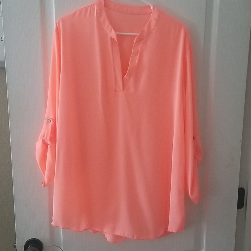 Gorgeous pink 3/4 sleeve blouse